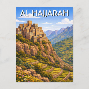 Carte Postale Al Hajjarah Voyage au Yémen