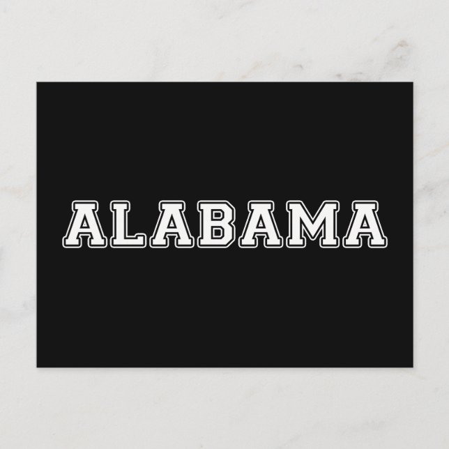 Carte Postale Alabama (Devant)