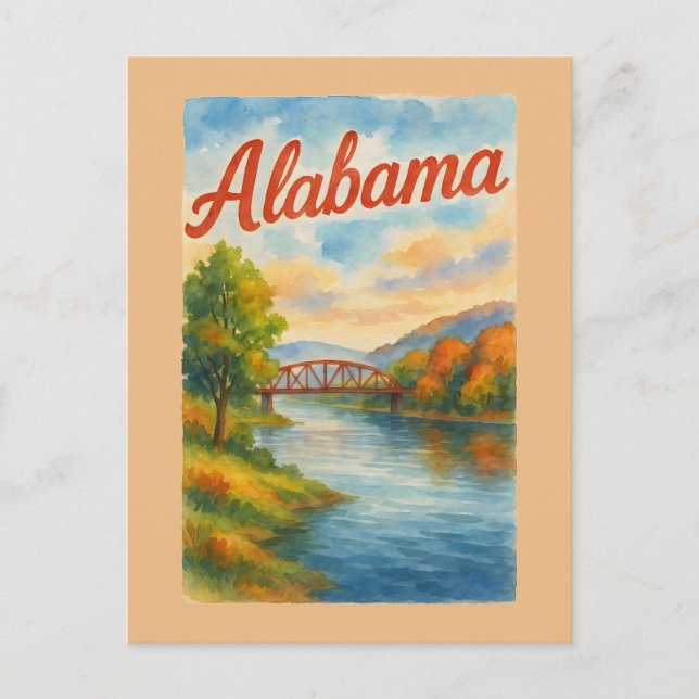 Carte Postale Alabama (Devant)