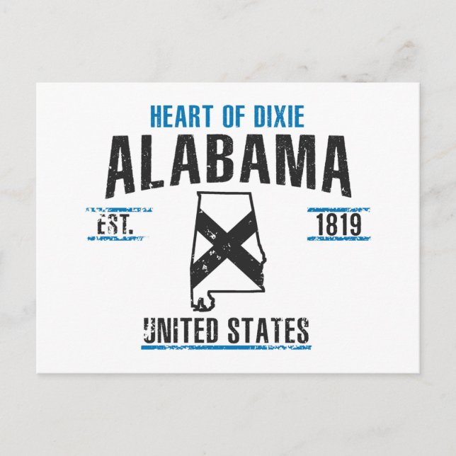 Carte Postale Alabama (Devant)