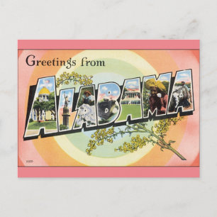 Carte Postale Alabama - Alabama Vintage