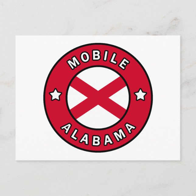 Carte Postale Alabama mobile (Devant)