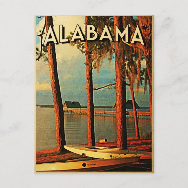 Carte Postale Alabama vintage (Devant)