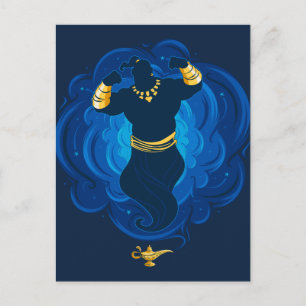 Carte Postale Aladdin Génie Émergent De La Lampe