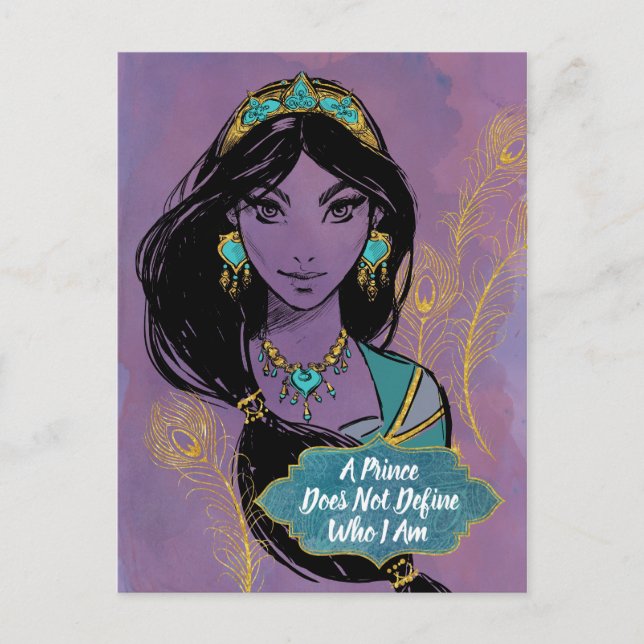 Carte Postale Aladdin | Jasmine "Qui je suis" (Devant)