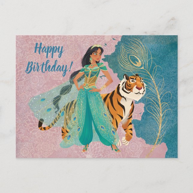 Carte Postale Aladdin | Jasmine & Raja "Ne jamais me sous-estime (Devant)