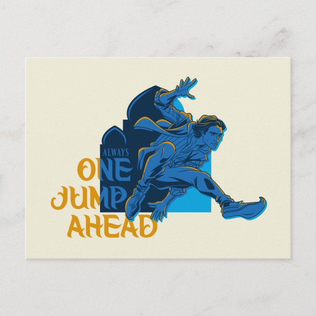 Carte Postale Aladdin | Toujours un pas en avant (Devant)