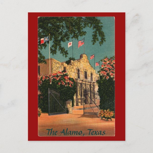 Carte postale Alamo Vintage Texas (Devant)