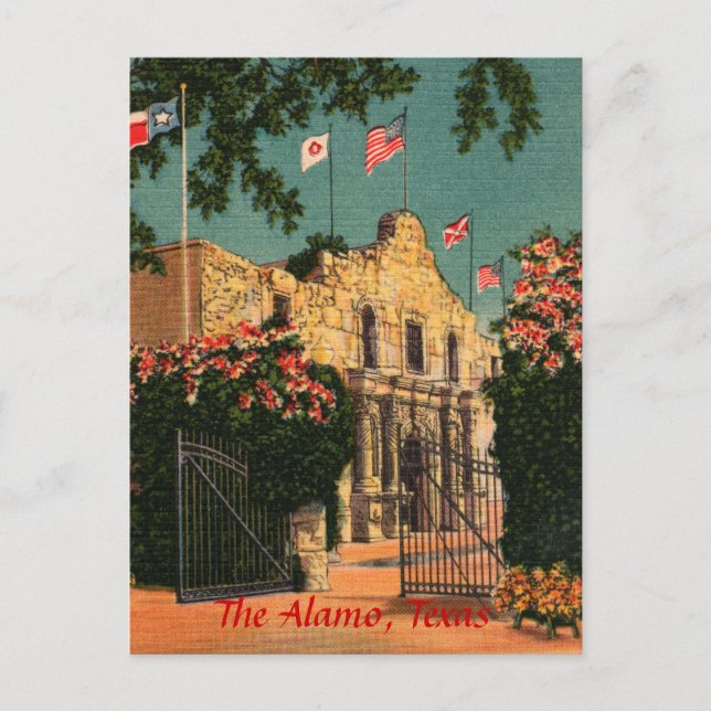 Carte postale Alamo Vintage Texas (Devant)