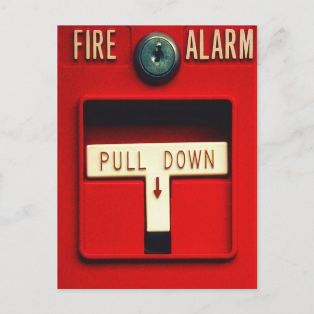 Carte Postale alarme incendie (Devant)
