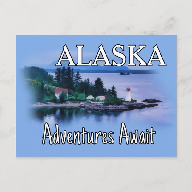 Carte Postale Alaska Adventure Await (Devant)