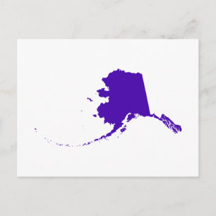 Carte Postale Alaska en violet