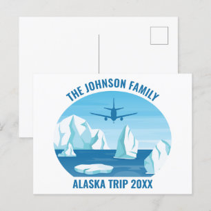 Carte Postale Alaska Glacier Family Vacances Custom
