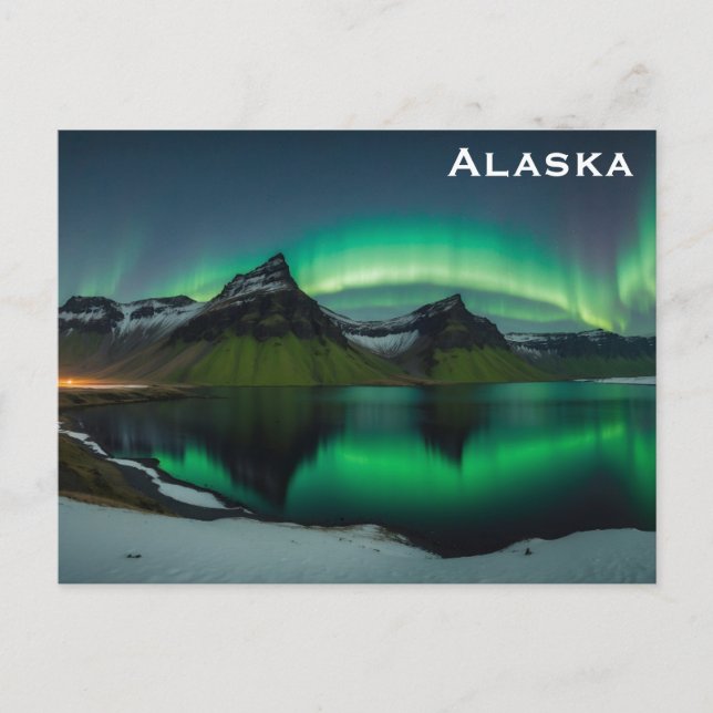 Carte Postale Alaska Northern Lights Photo Voyage (Devant)