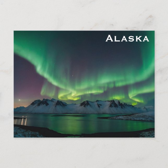 Carte Postale Alaska Northern Lights Photo Voyage (Devant)