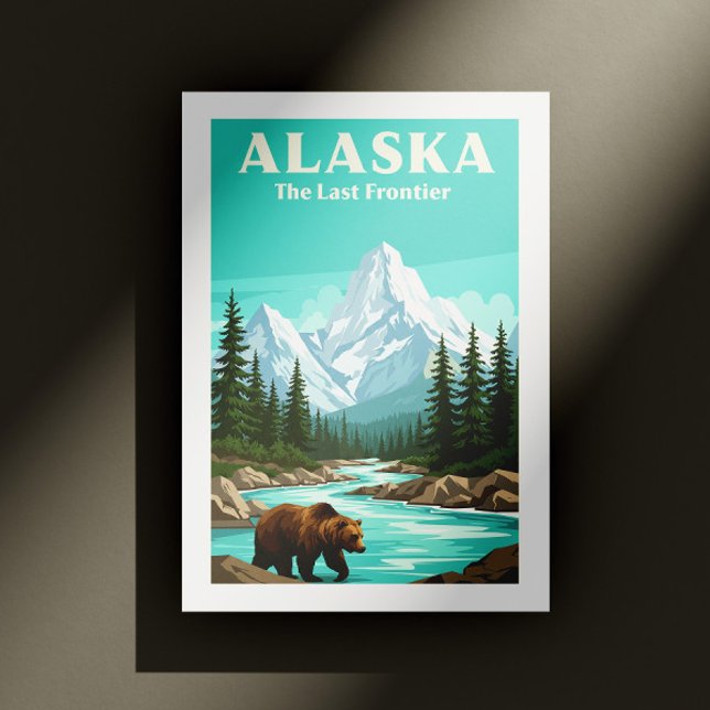 Carte Postale Alaska vintage (Créateur téléchargé)