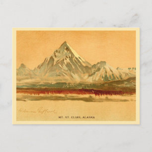 Carte Postale Alaska vintage Mt. St. Elias