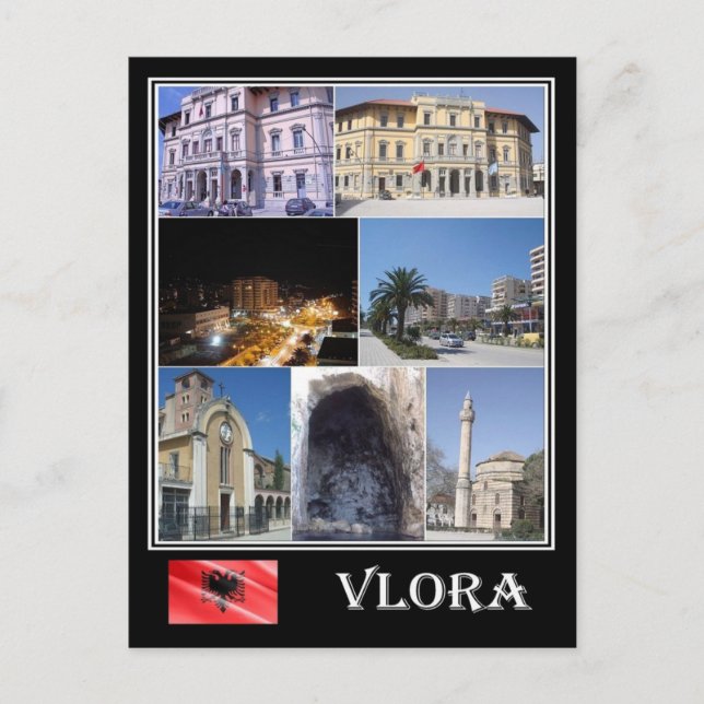 Carte Postale Albanie - Vlora - Mosaïque - (Devant)