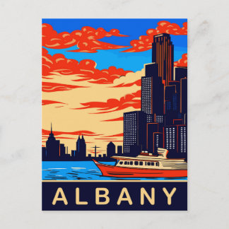Carte Postale Albany, rivière Hudson, NY, Voyage