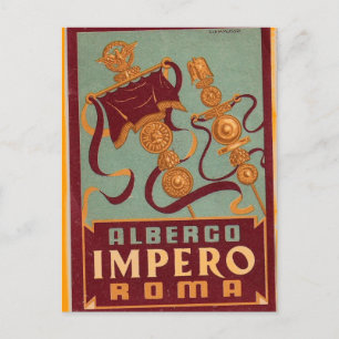 Carte Postale albergo impero roma