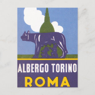 Carte Postale Albergo Torino