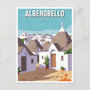 Carte Postale Alberobello Italie Trulli maisons Travel abstrait