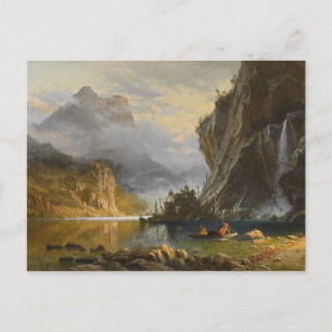 Carte Postale Albert Bierstadt - Indiens pêche à la traîne