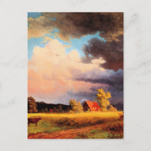 Carte Postale Albert Bierstadt peinture, Paysage bavarois