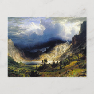 Carte Postale Albert Bierstadt Une tempête dans les montagnes Ro