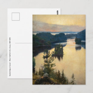 Carte Postale Albert Edelfeel - Kaukola Ridge au coucher du sole