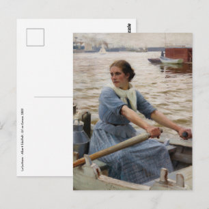 Carte Postale Albert Edelfeel - La Laitiere