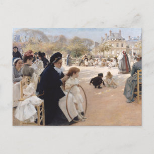 Carte Postale Albert Edelfeel : Le Luxembourg Gar