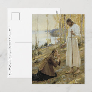 Carte Postale Albert Edelfeue - Christ et Mary Magdalene