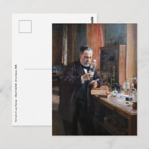 Carte Postale Albert Edelfeue - Portrait de Louis Pasteur
