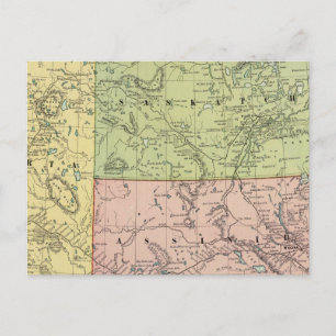 Carte Postale Alberta, Saskatchewan
