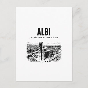 Carte Postale Albi  Cathedrale SainteCecile  Affiche Vintage Occ