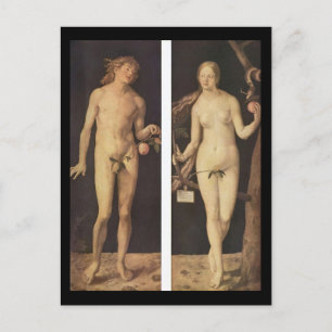 Carte Postale Albrecht Durer Adam Et Eve
