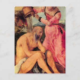 Carte Postale Albrecht Durer - Job moqué par sa femme