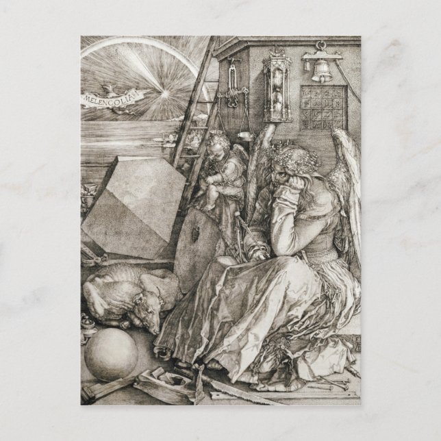 Carte Postale Albrecht Durer - Melancholia (Devant)