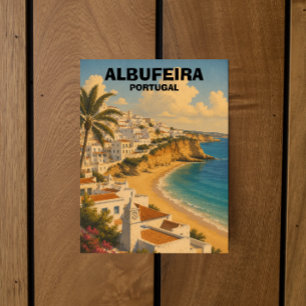 Carte Postale Albufeira Portugal Algarve Voyage Vintage