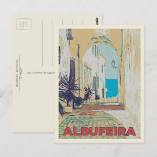 Carte Postale Albufeira vieille ville rue Algarve, Portugal