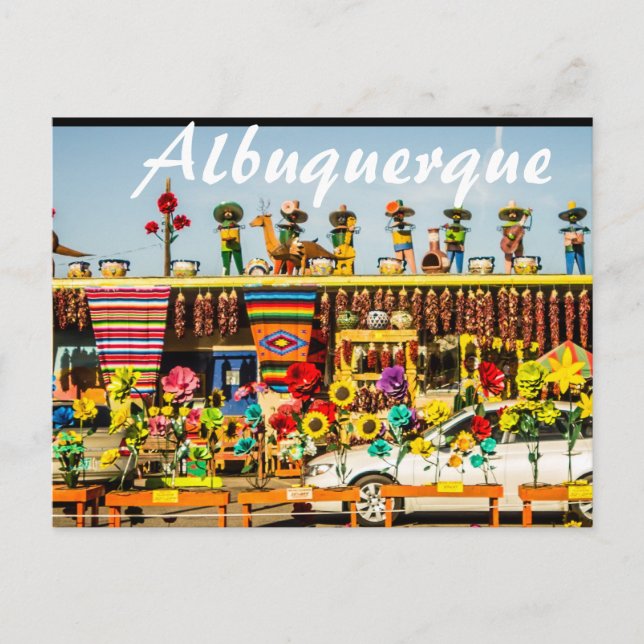 Carte Postale Albuquerque City au Nouveau-Mexique (Devant)