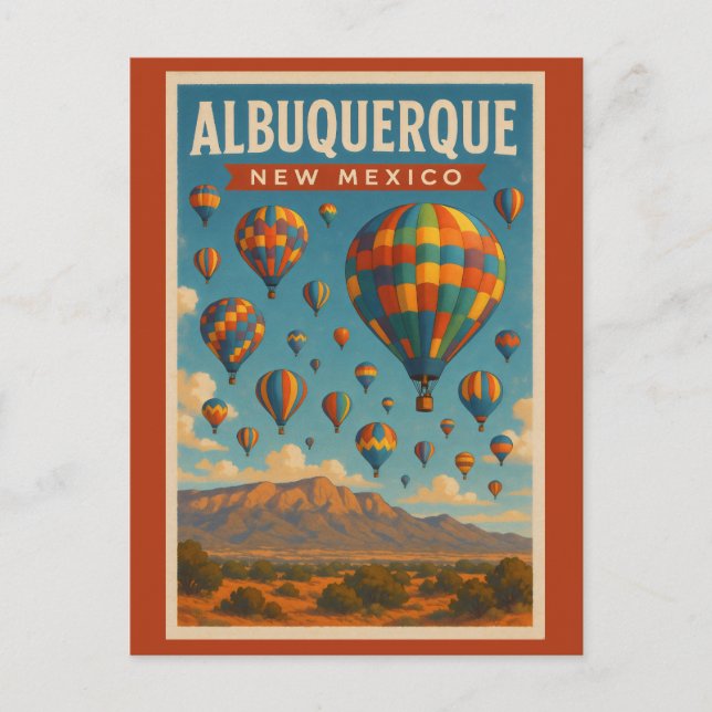 Carte Postale Albuquerque Nouveau-Mexique (Devant)