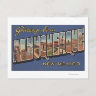 Carte Postale Albuquerque, Nouveau-Mexique - Scènes de grandes l