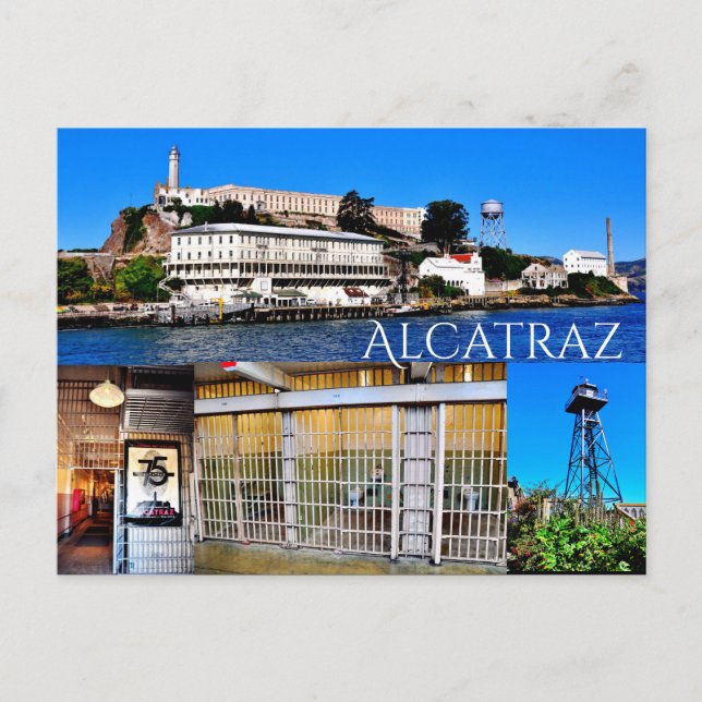 CARTE POSTALE ALCATRAZ ISLAND SAN FRANCISCO CALIFORNIA POSTCARD (Devant)