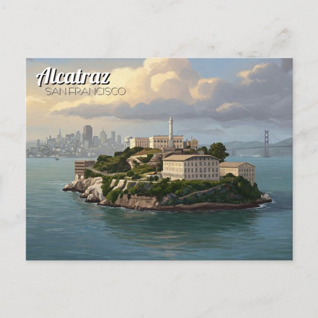 Carte Postale Alcatraz San Francisco Travel (Devant)