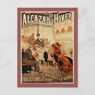 Carte Postale Alcazar d'hiver Café Vintage Paris
