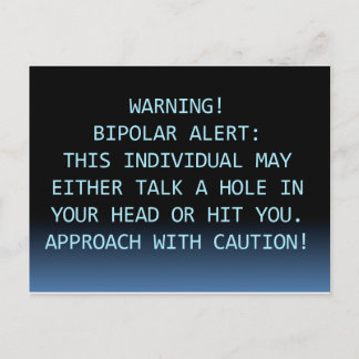 CARTE POSTALE ALERTE BIPOLAIRE