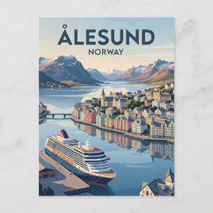 Carte Postale Ålesund, Norvège Norvège