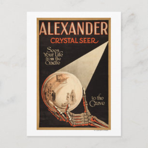 Carte Postale Alexander, Crystal "Berceau à la tombe" Magique